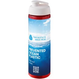 H2O Active® Eco Vibe 850 ml, bidon sportowy z odchylaną pokrywką czerwony, biały