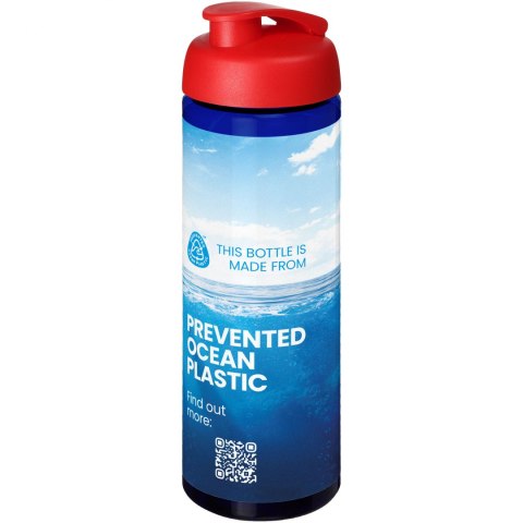 H2O Active® Eco Vibe 850 ml, bidon sportowy z odchylaną pokrywką niebieski, czerwony