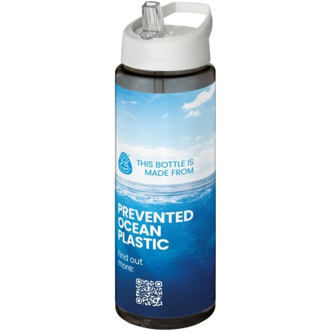 H2O Active® Eco Vibe 850 ml, bidon z dzióbkiem ciemnografitowy, biały