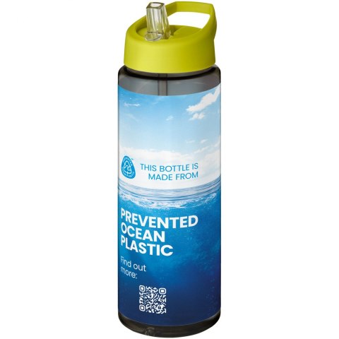 H2O Active® Eco Vibe 850 ml, bidon z dzióbkiem ciemnografitowy, limonka