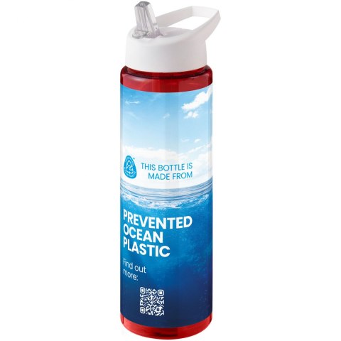 H2O Active® Eco Vibe 850 ml, bidon z dzióbkiem czerwony, biały