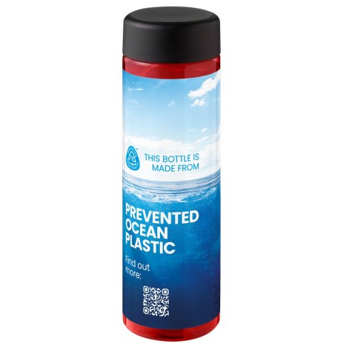 H2O Active® Eco Vibe 850 ml, bidon z zakrętką czerwony, czarny