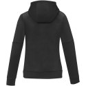 Sayan damski ciepły sweter z kapturem i zamkiem na pół długości czarny (39473900)