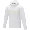 Sayan męski ciepły sweter z kapturem i zapięciem na pół długości biały (39472013)