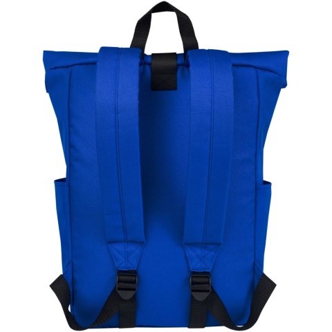 Byron plecak na laptopa 15,6 cala z tworzywa RPET z certyfikatem GRS z zawijanym zamknięciem, 18 l błękit królewski