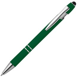 Długopis plastikowy touch pen kolor Ciemnozielony