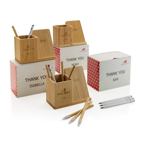 Ładowarka bezprzewodowa 10W, organizer na biurko Calgary