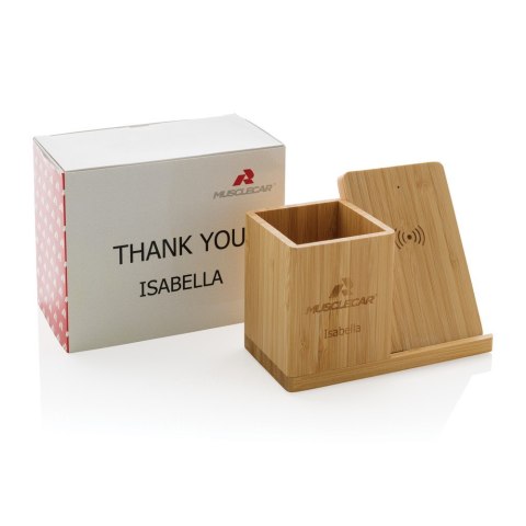 Ładowarka bezprzewodowa 10W, organizer na biurko Calgary