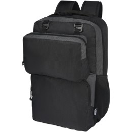 Trailhead plecak na 15-calowego laptopa o pojemności 14 l z recyklingu z certyfikatem GRS czarny, szary (12068290)