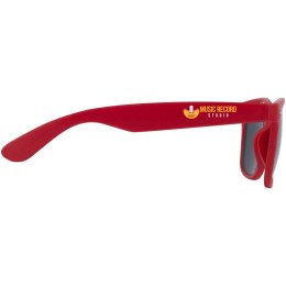 Sun Ray okulary przeciwsłoneczne z tworzywa sztucznego pochodzącego z recyklingu czerwony (12702621)