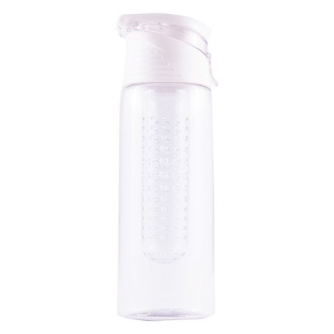 Bidon Mint 700 ml, biały/transparentny