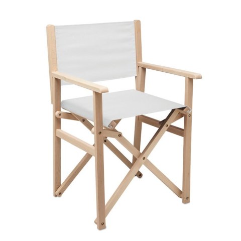 Składane krzesło plażowe biały