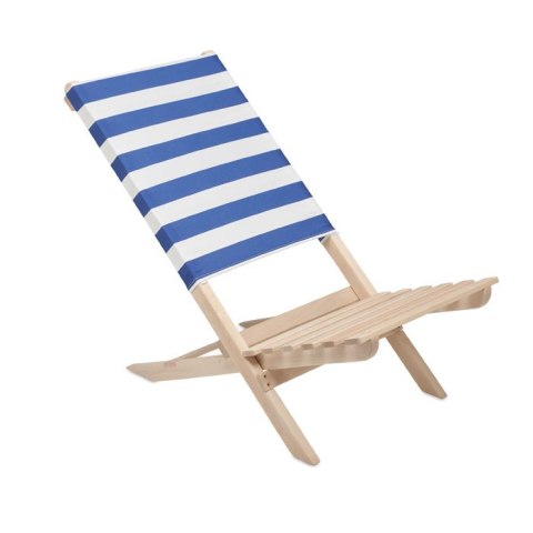Składane krzesło plażowe biały/niebieski