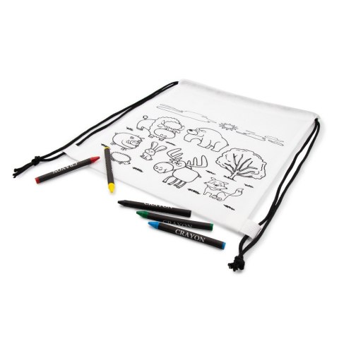 Worek ze sznurkiem do kolorowania, kredki | Brody