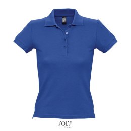 PEOPLE Damskie POLO 210g Niebieski 3XL