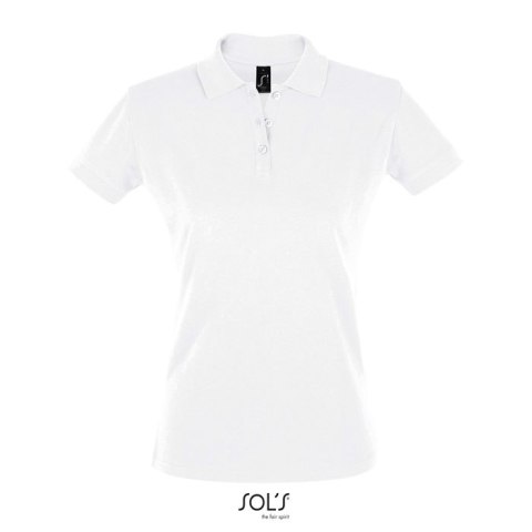 PERFECT Damskie POLO 180g Biały 3XL