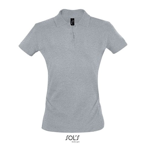 PERFECT Damskie POLO 180g grey melange XL