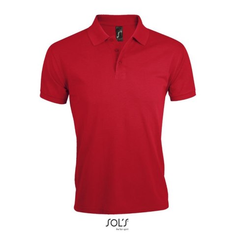 PRIME Męskie polo 200g Czerwony 4XL