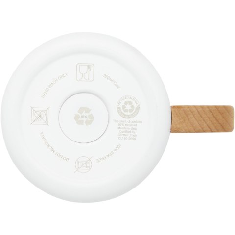 Bjorn kubek ze stali nierdzewnej z certyfikatem RCS i miedzianą izolacją próżniową o pojemności 360 ml biały