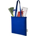Madras torba na zakupy z bawełny z recyklingu o gramaturze 140 g/m2 i pojemności 7 l błękit królewski (12069553)