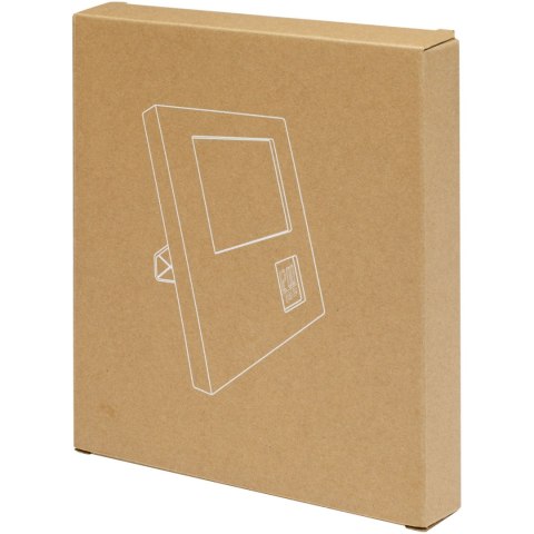 Sasa bambusowa ramka na zdjęcia ze stacją pogodową piasek pustyni