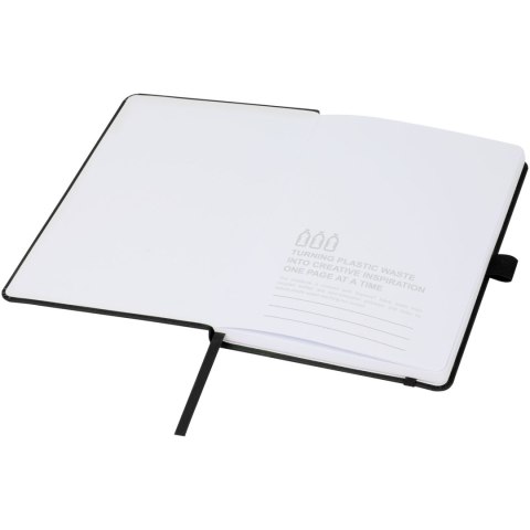 Thalaasa notatnik w twardej oprawie z plastiku pochodzącego z oceanów czarny