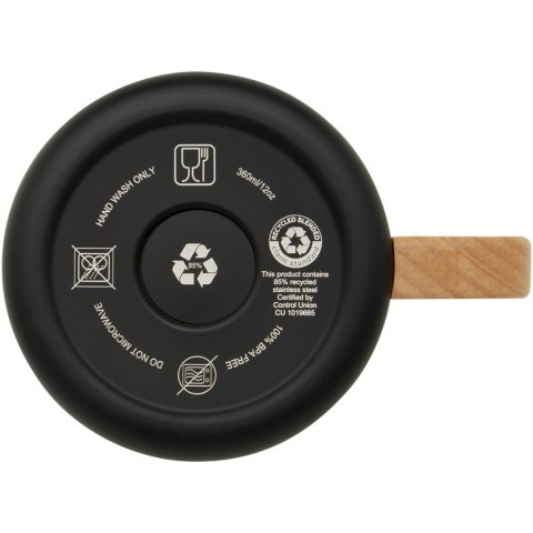 Bjorn kubek ze stali nierdzewnej z certyfikatem RCS i miedzianą izolacją próżniową o pojemności 360 ml czarny