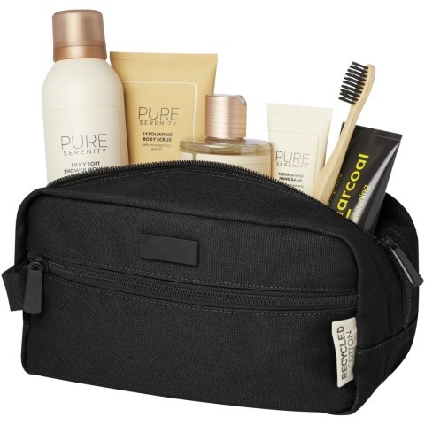 Joey kosmetyczka o pojemności 3,5 l z płótna z recyklingu z certyfikatem GRS czarny