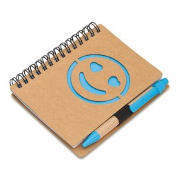 Notes gładki Smile, jasnoniebieski