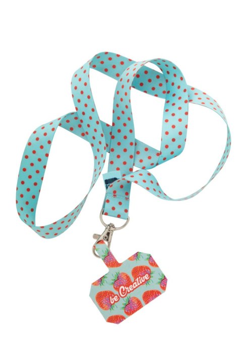 Personalizowana smycz/uchwyt na telefon RPET