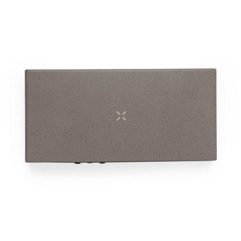 Ładowarka bezprzewodowa 10W z łusek kawowych i bawełny z recyklingu, wielofunkcyjny zegar cyfrowy