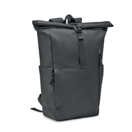 300D RPET plecak typu rolltop czarny (MO2051-03)