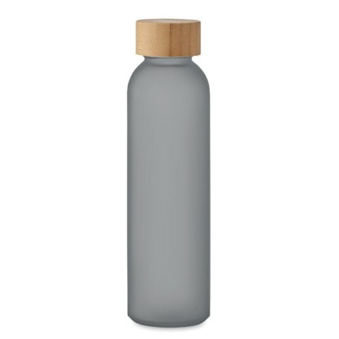 Butelka z matowego szkła500 ml przezroczysty szary (MO2105-27)