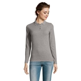 PERFECT Damskie LSL POLO180 grey melange XXL (S02083-GY-XXL)