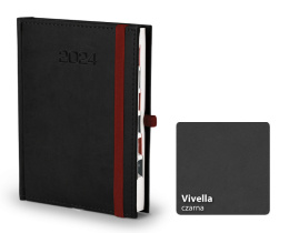 Kalendarz książkowy Firmowy z gumką A5 Vivella