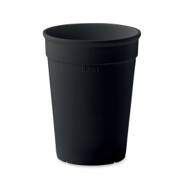 Kubek PP z recyklingu 300 ml czarny (MO2256-03)