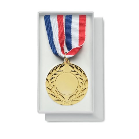Medal o średnicy 5 cm matowy złoty