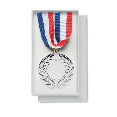 Medal o średnicy 5 cm srebrny mat