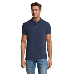 PERFECT MEN Polo 180g melanż denim L (S11346-HD-L)