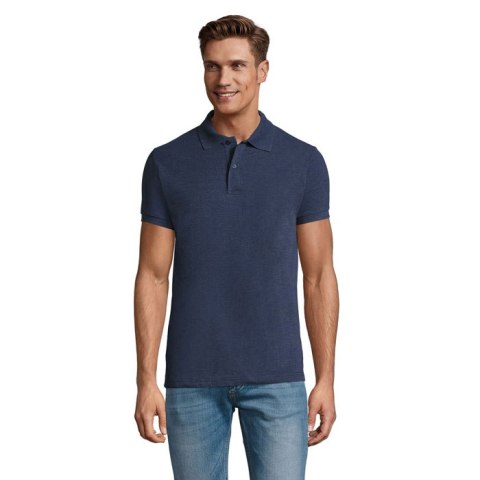 PERFECT MEN Polo 180g melanż denim XL (S11346-HD-XL)